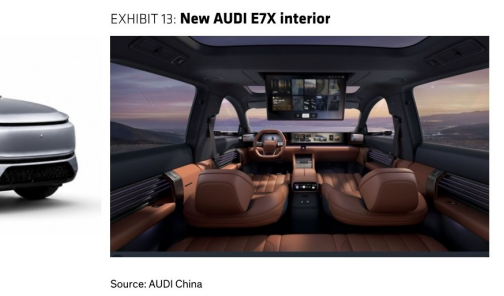 图3. 新款奥迪E7X内饰