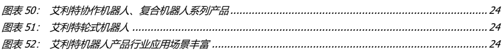 **图4. 图表50: 艾利特协作机器人复合机器人系列产品**