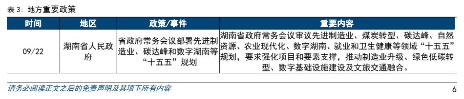 **图4. 表 3: 地方重要政策**