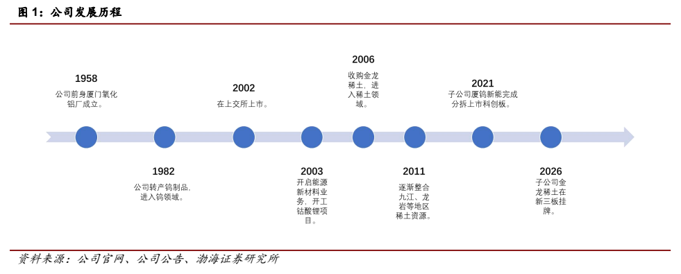**图1. 公司发展历程**